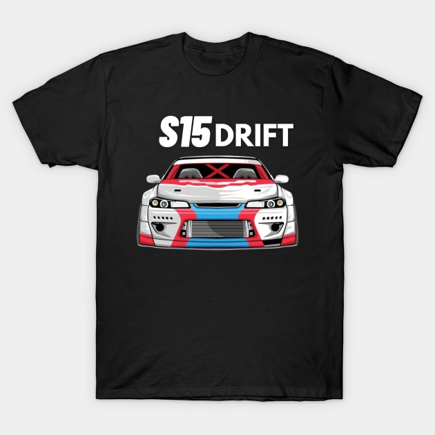 S15 drift T-Shirt by MOTOSHIFT